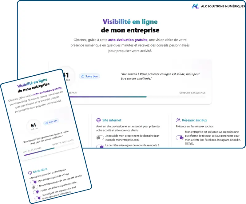 illustration de Visibilité en ligne de mon entreprise